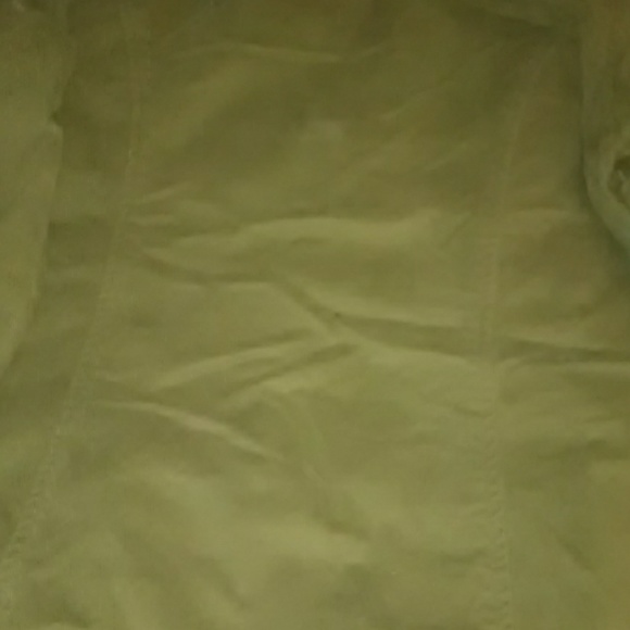 Khaki cargo type jacket lots of silver buttons - Picture 7 of 8